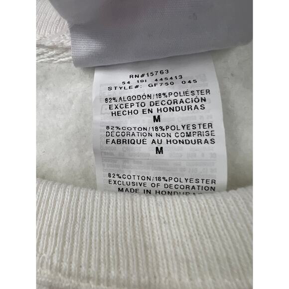 Champion‎ Women's Reverse Weave Crewneck Pullover Sweater Stretch White Size M - Picture 5 of 7